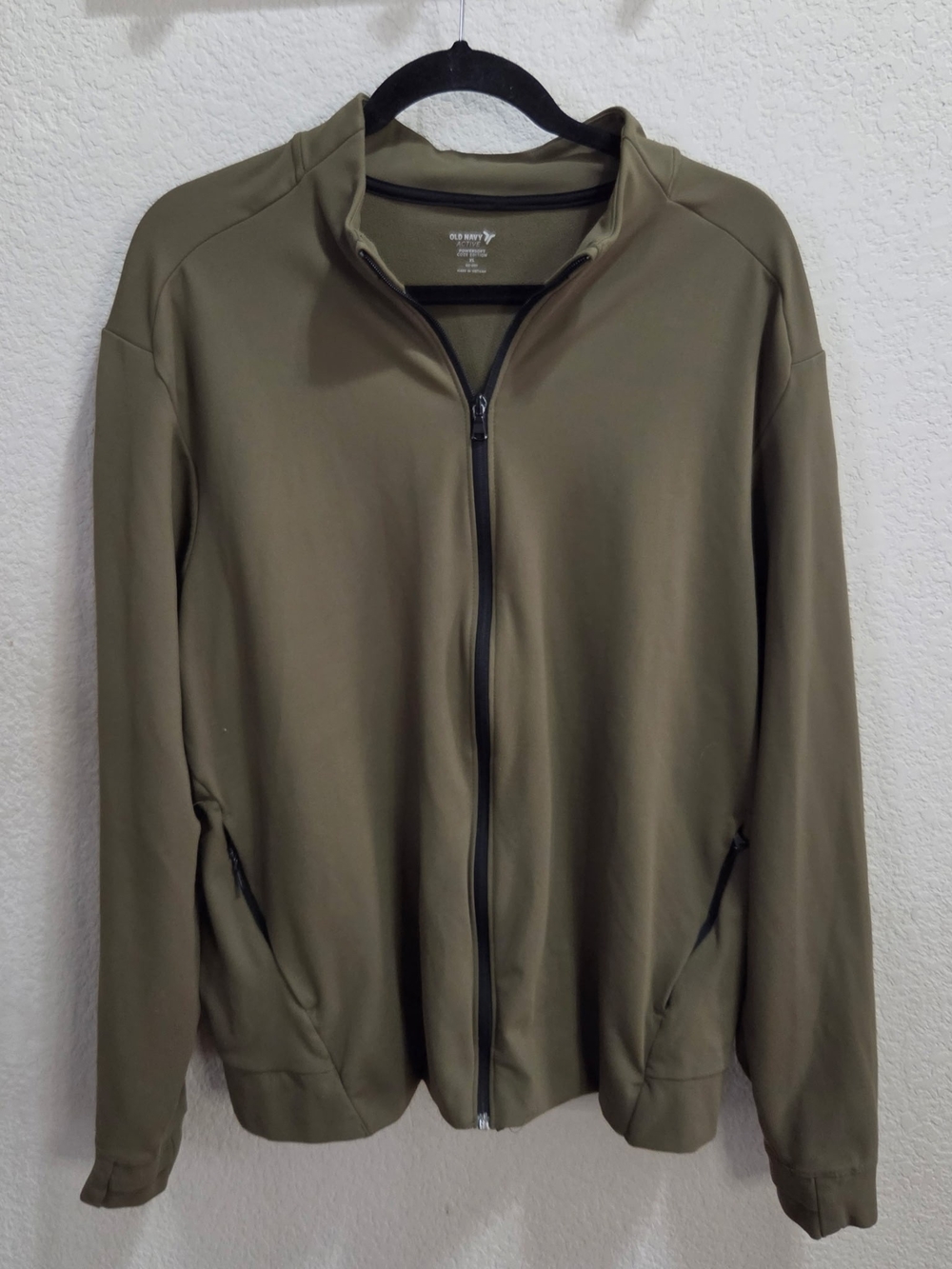 Old Navy Men's Olive Green Lightweight Full-Zip Shirt Jacket